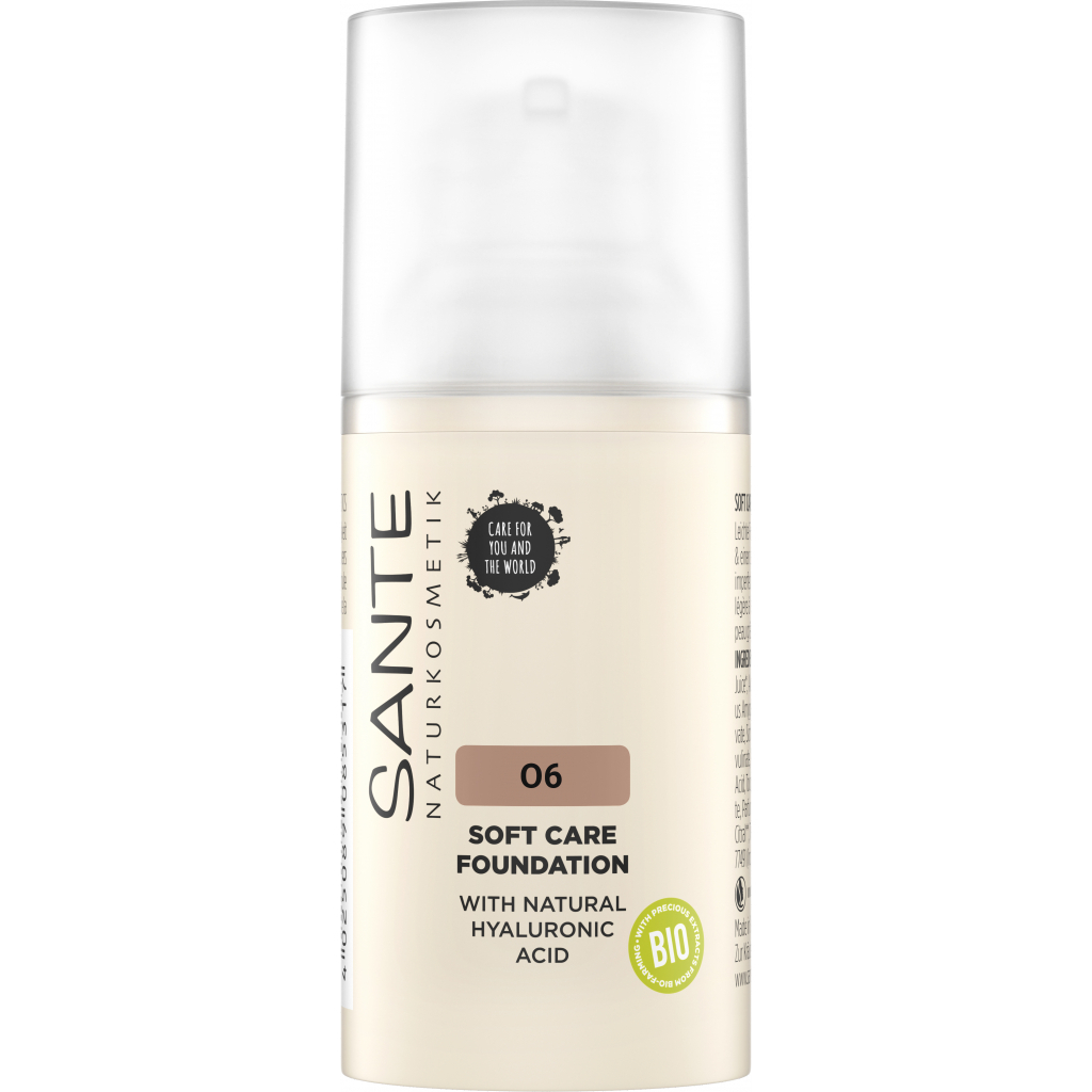 База під макіяж Sante Soft Care з гіалуроновою кислотою 06 - Neutral Amber 30 мл (4025089085362) - изображение 1