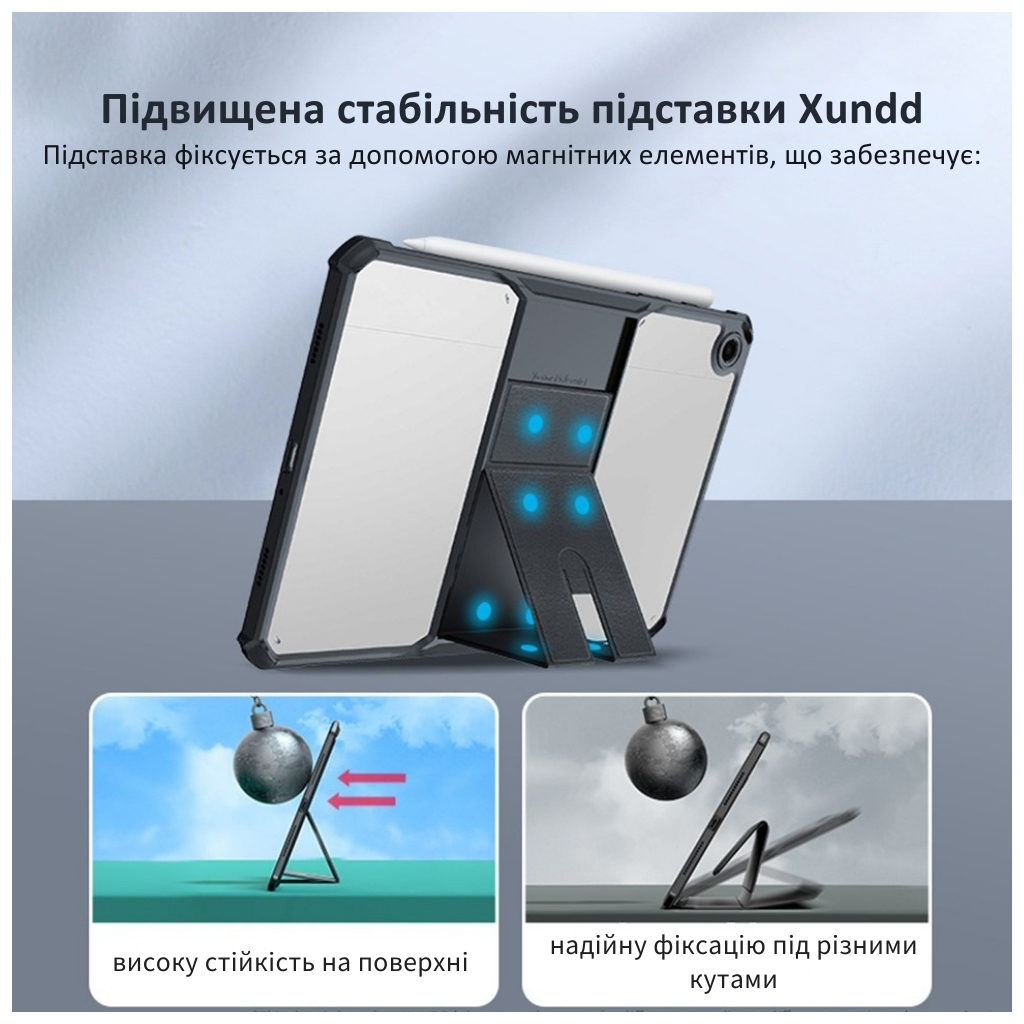 Чохол до планшета BeCover Stand Samsung Galaxy Tab A11 Plus SM-X236B 11.0" Black (714965) - зображення 3