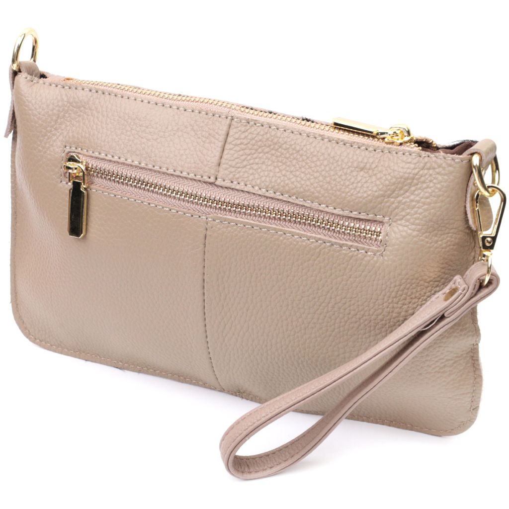 Сумка Vintage Жіноча з двома ременями з натуральної шкіри Бежева (22643) - зображення 2