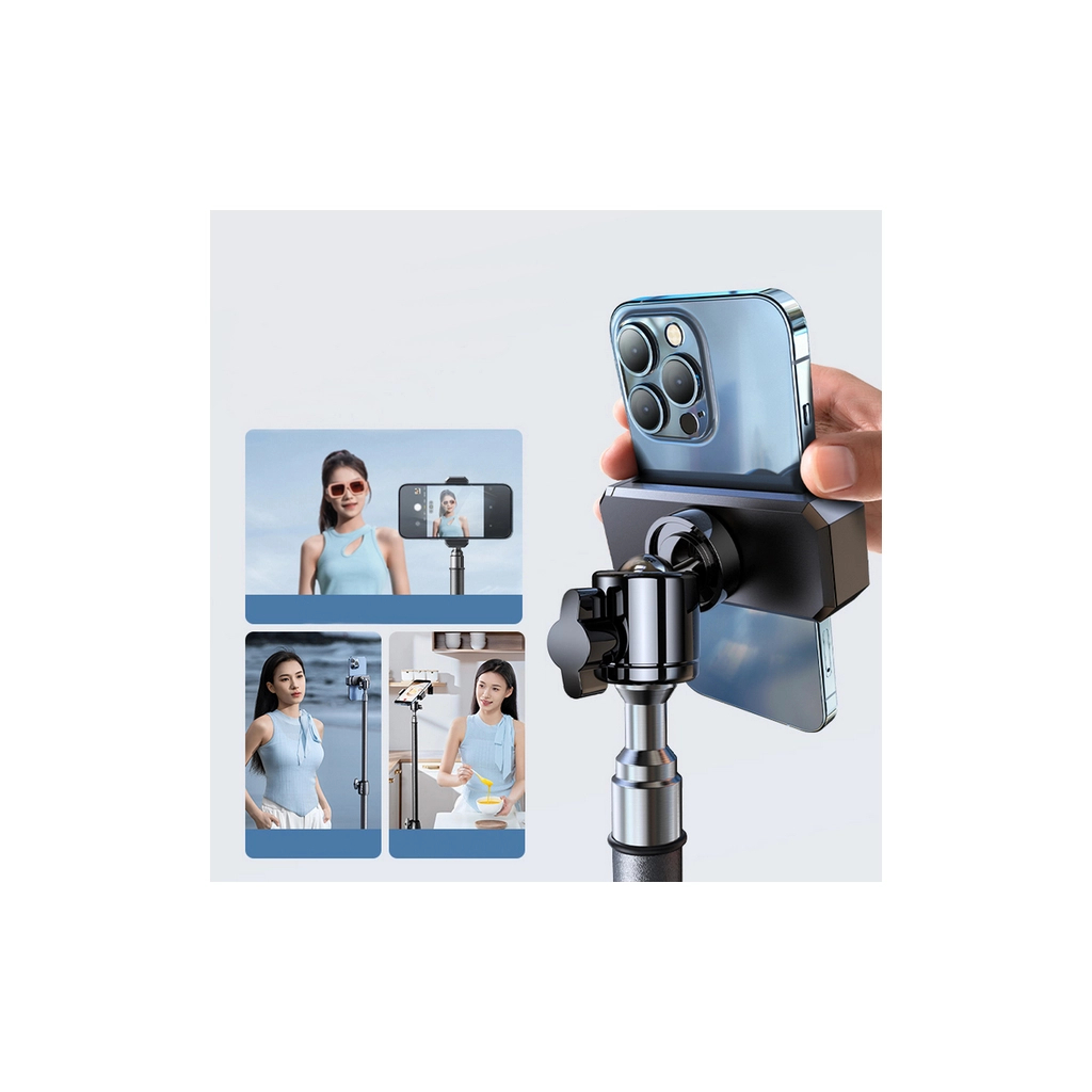 Штатив RTAKO RLD-001 1.7M Matte Carbon Steel Tripod Black (6975068278620) - зображення 7