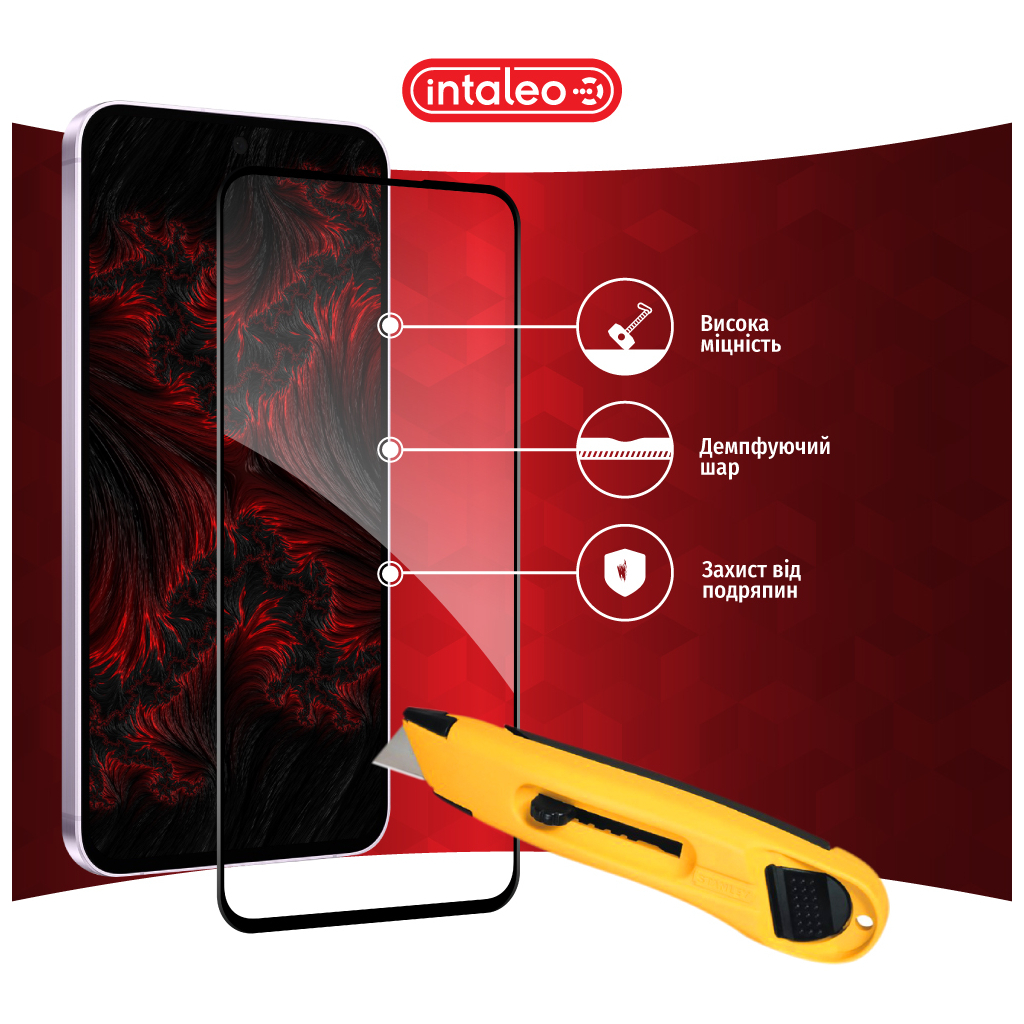Скло захисне Intaleo Full Glue Samsung A36 Black (1283126608124) - зображення 5