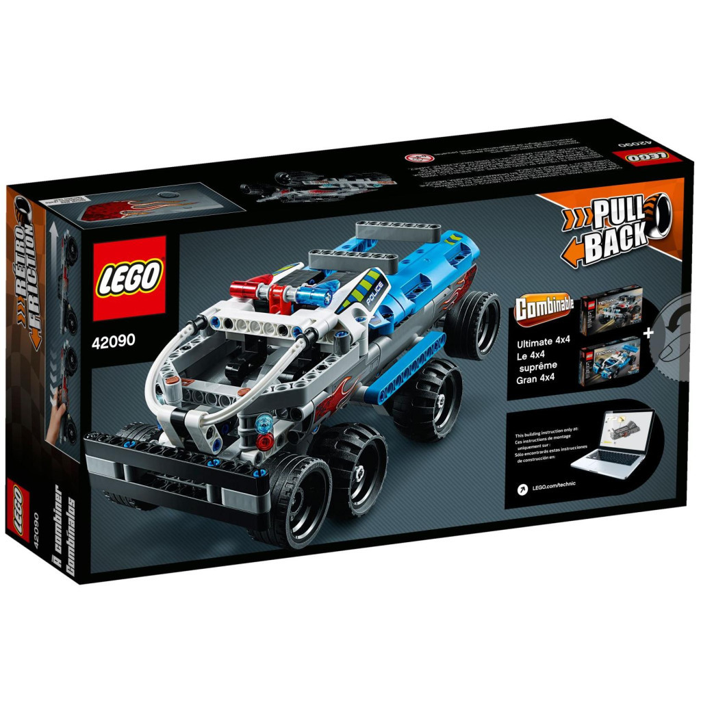 Конструктор LEGO TECHNIC Машина для втечі 128 деталей (42090) - зображення 6