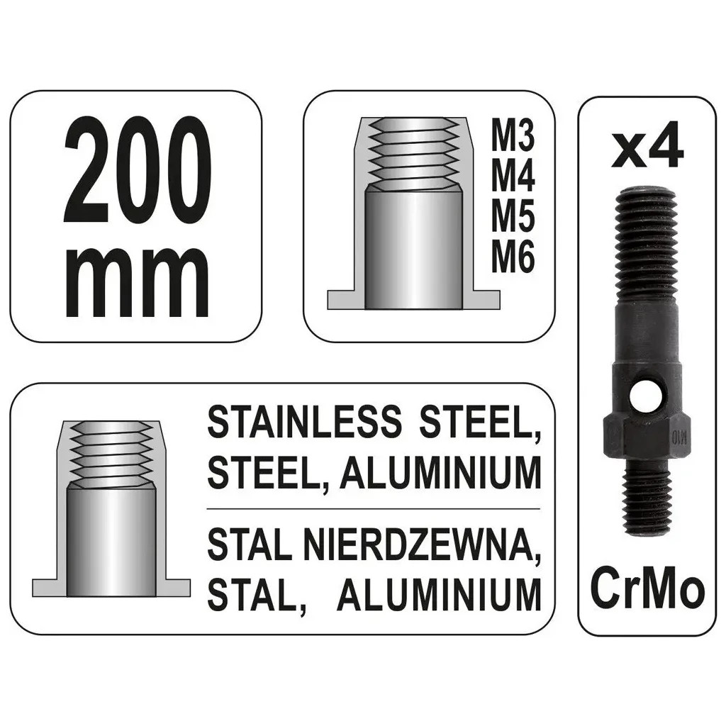 Заклепувальник Yato YT-36140 - picture 5