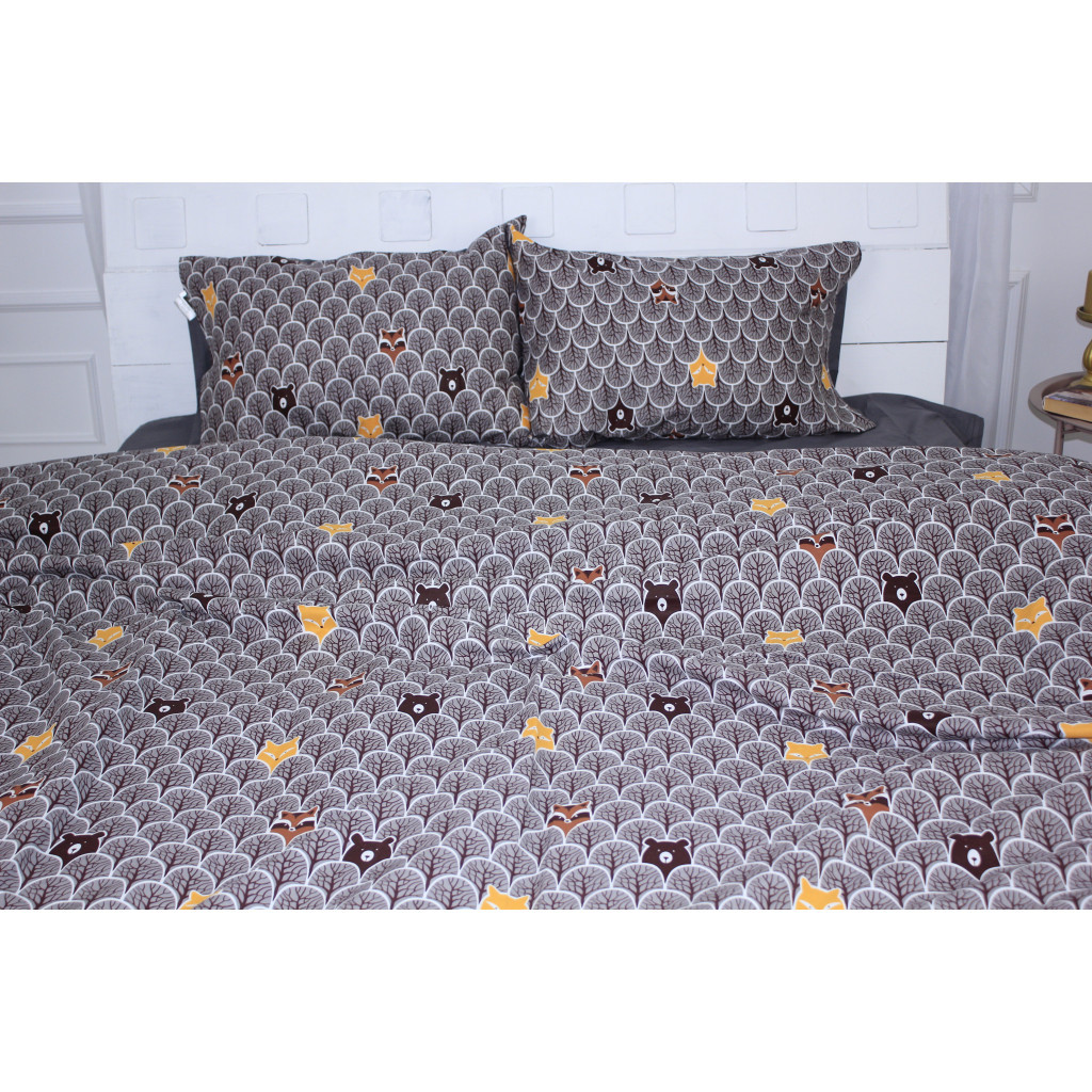 Постільна білизна MirSon Бязь Ranforce Elite 17-0526 Fabulous forest grey Полуторна (2200004699066) - изображение 1