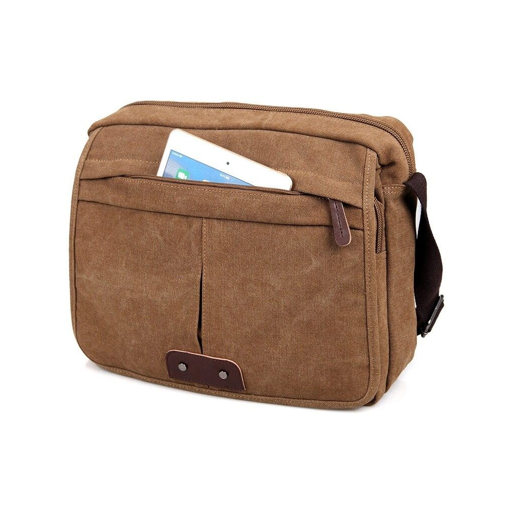 Сумка Vintage Текстильна Коричнева (14445) - зображення 5