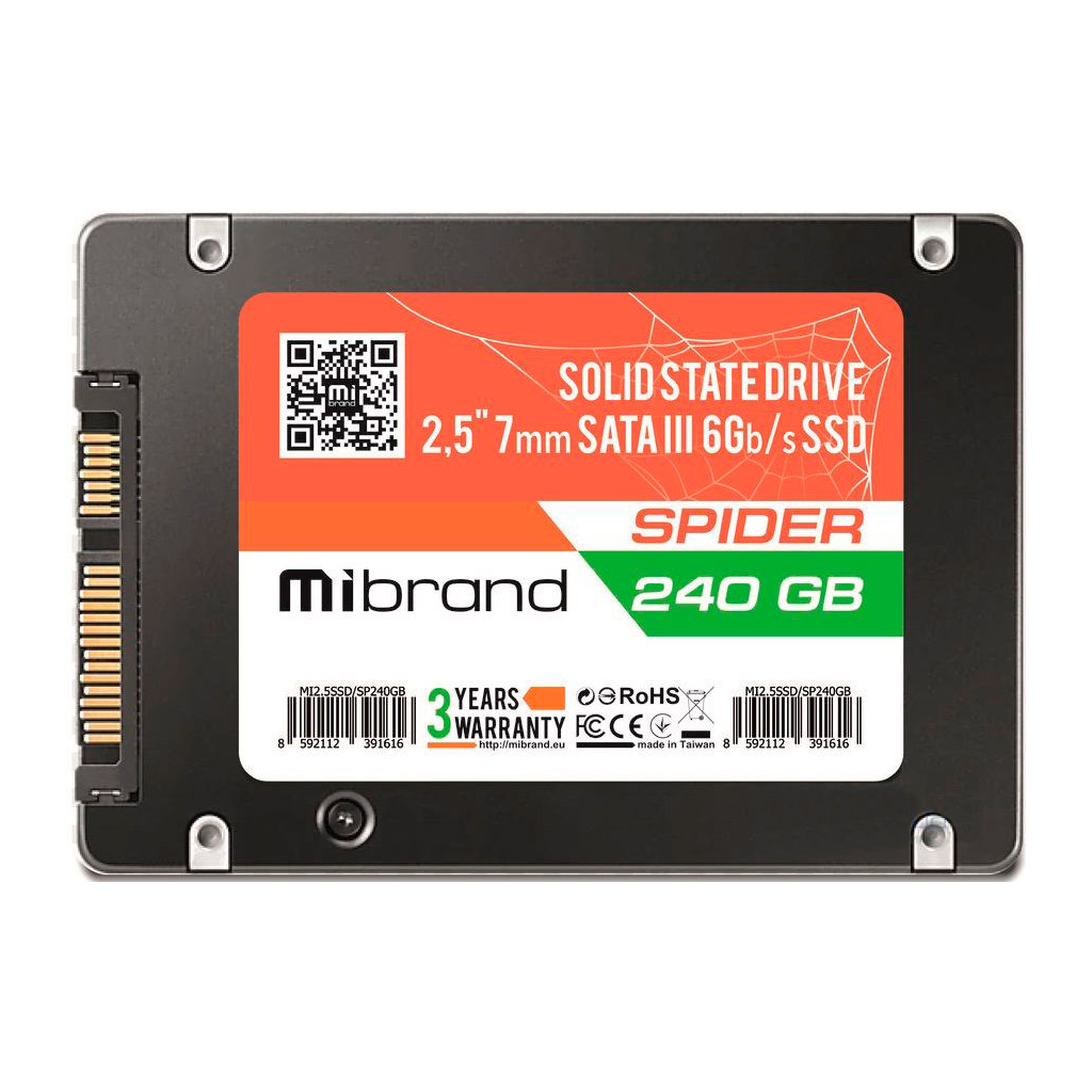 Накопичувач SSD 2.5" 240GB Mibrand (MI2.5SSD/SP240GB) - зображення 1
