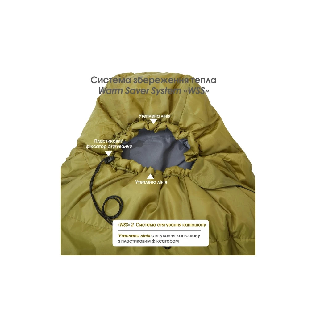 Спальний мішок Mousson RINGO L Olive (10162) - изображение 5