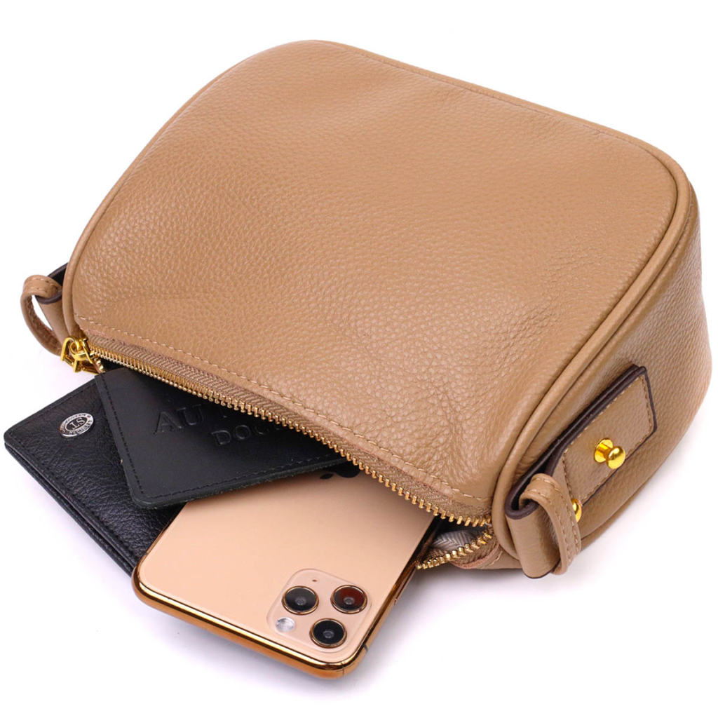 Сумка Vintage З натуральної шкіри Бежева (22128) - зображення 7