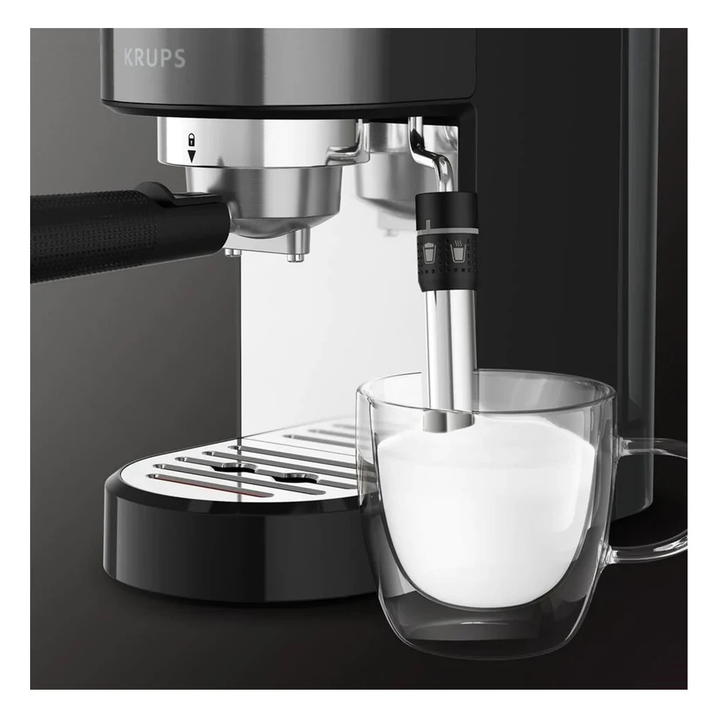 Ріжкова кавоварка еспресо Krups XP444G10 - зображення 5