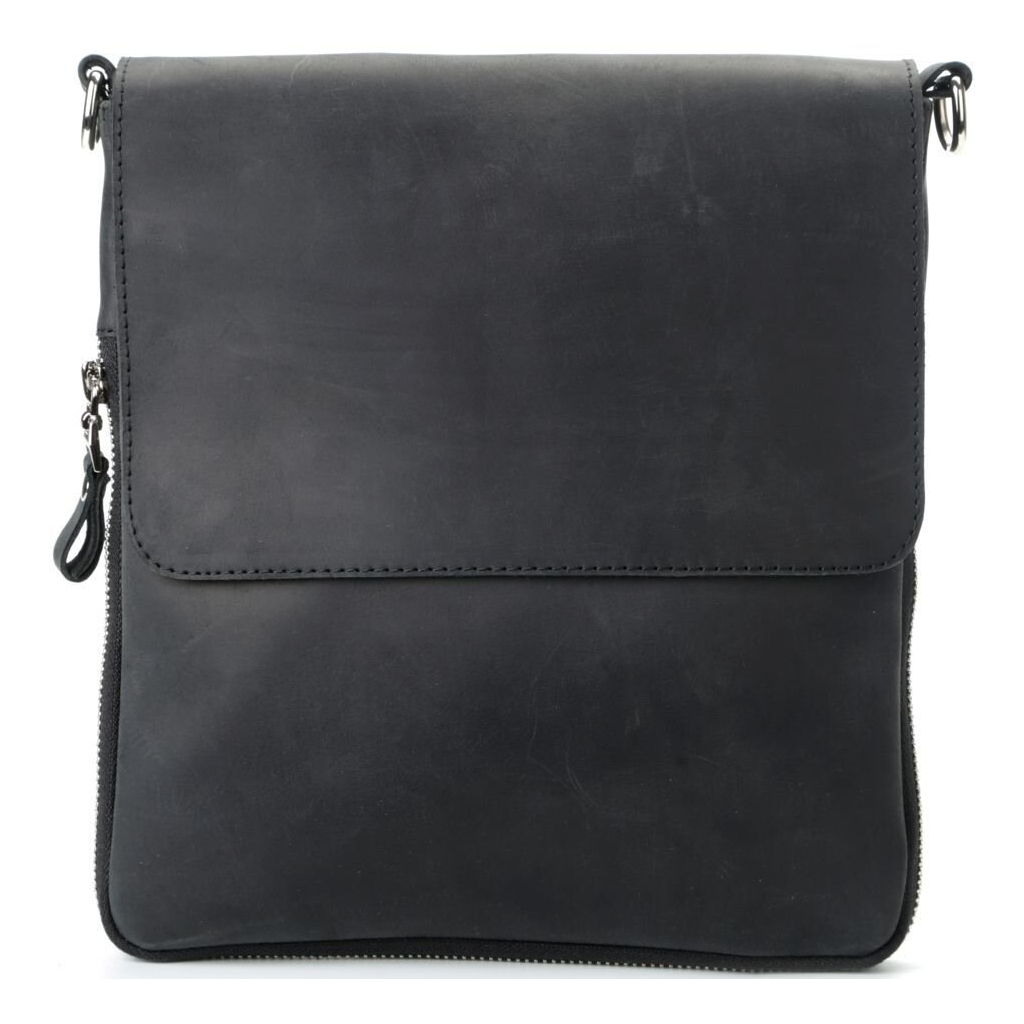 Сумка Shvigel З вінтажної шкіри Чорна (11017) - зображення 2