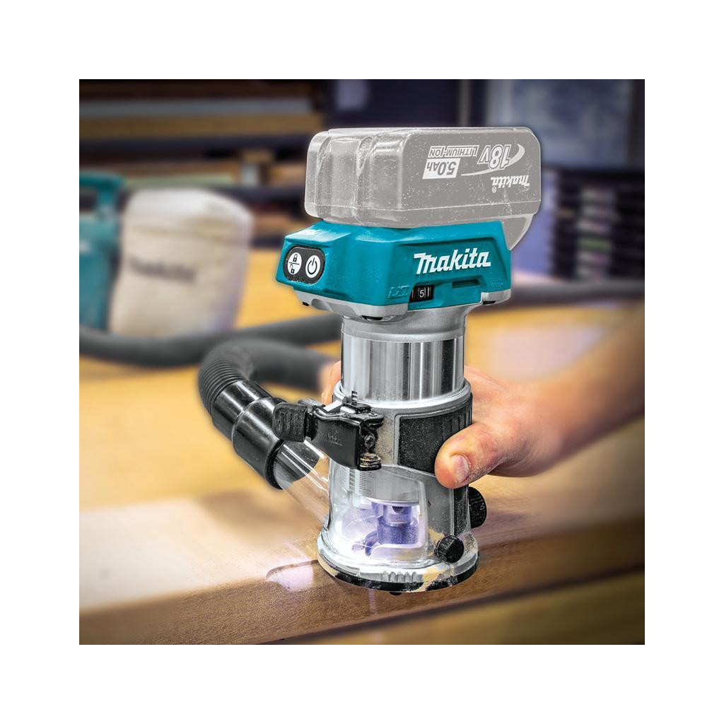 Фрезер Makita LXT, 6-8 мм (без АКБ и БП) (DRT50ZX2) - изображение 11