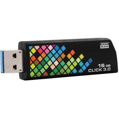 USB флеш накопичувач Goodram 16GB CLICK Black USB 3.0 (PD16GH3GRCLKR9) - зображення 3