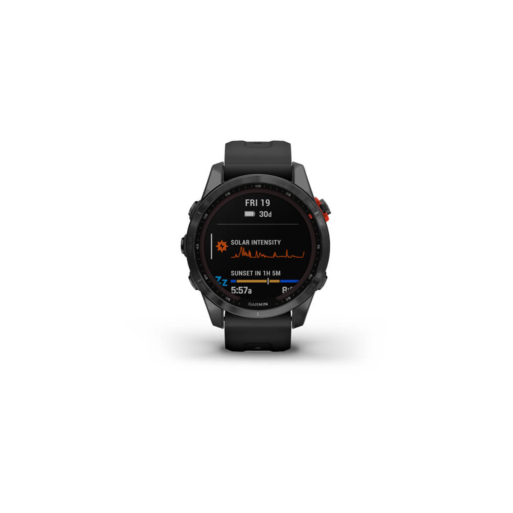 Смарт-годинник Garmin fenix 7S Solar, Slate Gray w/ Black Band, GPS (010-02539-13) - зображення 2