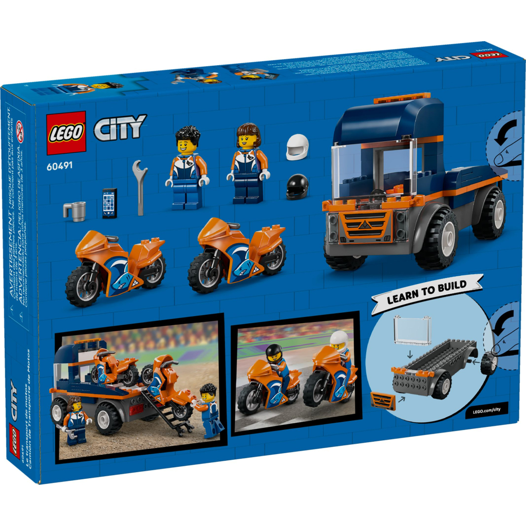 Конструктор LEGO City Транспортер мотоциклів (60491) - зображення 8