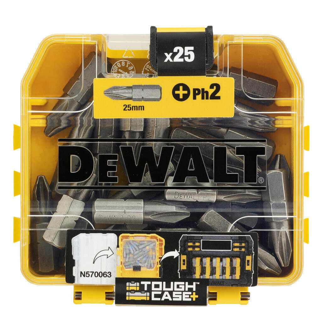 Набір біт DeWALT Philips, Ph2, L=25 мм, 25 шт (DT71522) - зображення 1