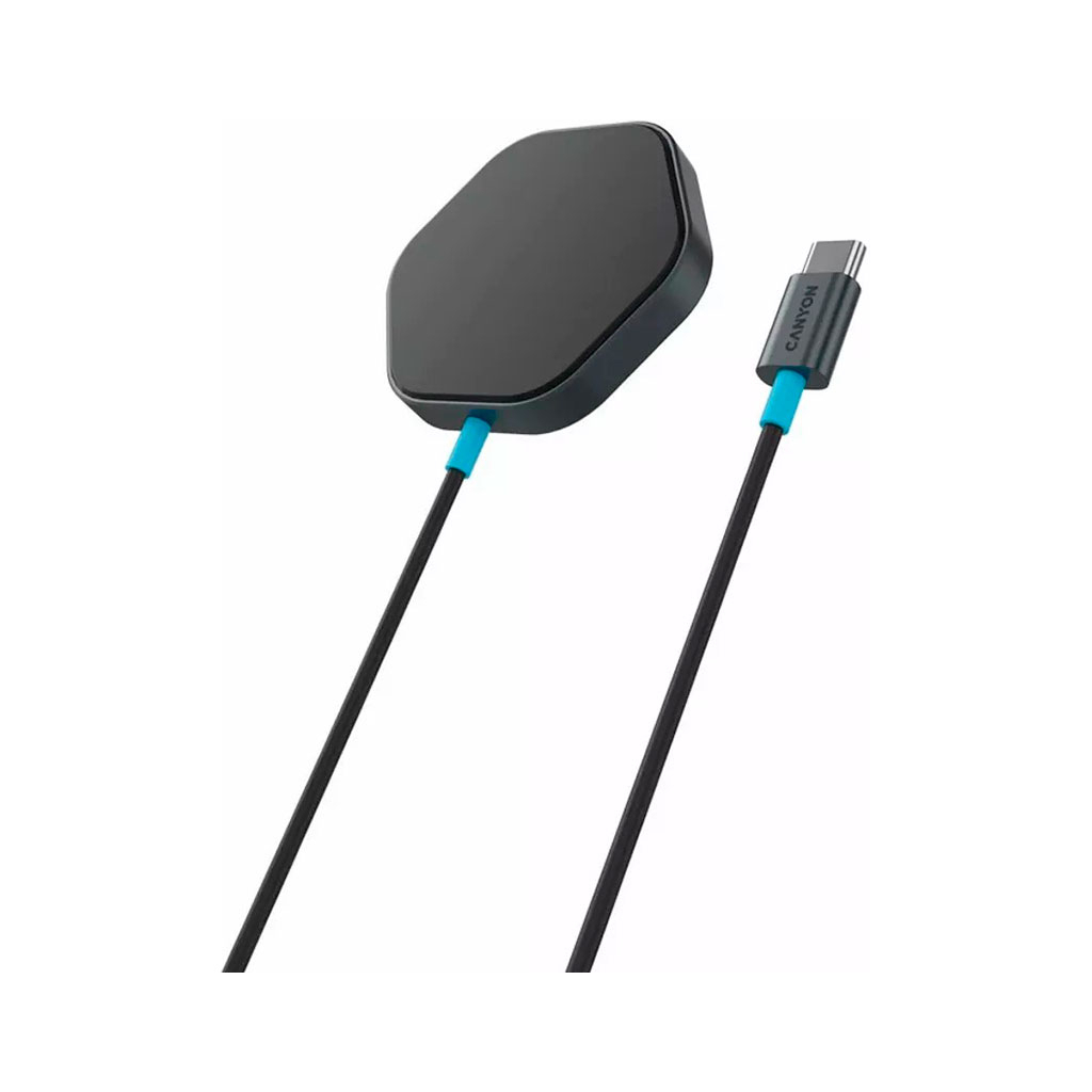 Зарядний пристрій Canyon wireless charger HEXAGON 110 Dark Grey Blue (CNS-WCS110) - зображення 1