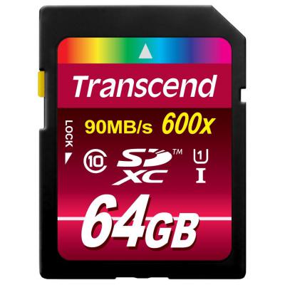 Карта пам'яті Transcend 64Gb SDXC UHS-I Ultimate (TS64GSDXC10U1) - зображення 1