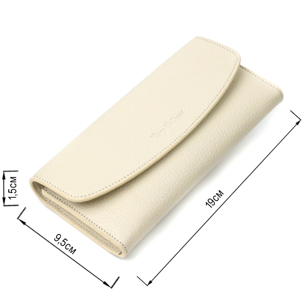 Гаманець Tony Bellucci З натуральної шкіри Молочний (21965) - зображення 3