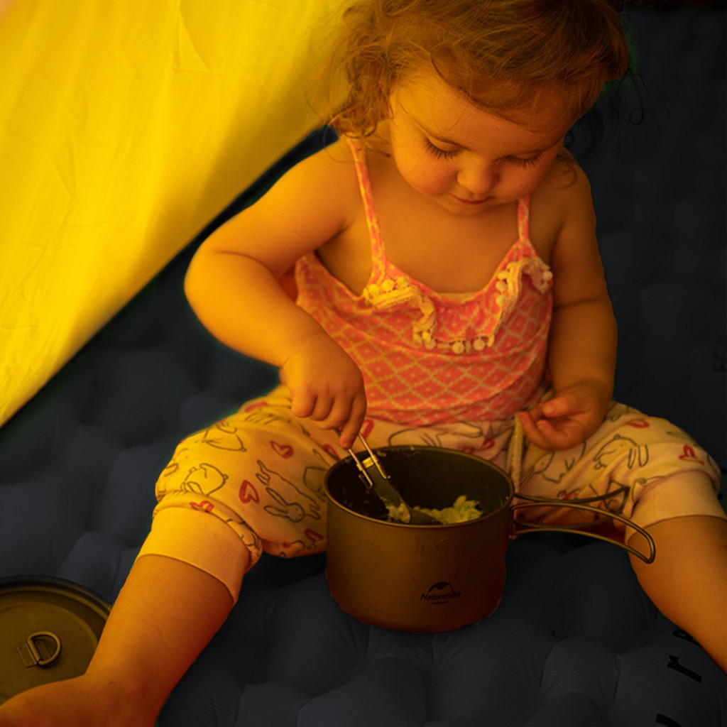 Туристичний килимок Naturehike надувний із подушкою та мішком для надування FC-12 NH19Z003-P графіт (6927595796832) - зображення 2