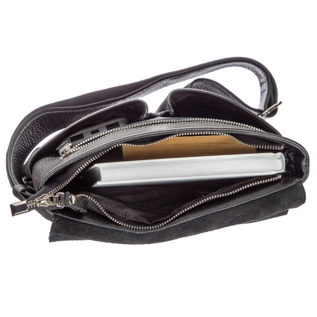 Сумка Shvigel З натуральної шкіри Чорна (11157) - зображення 6