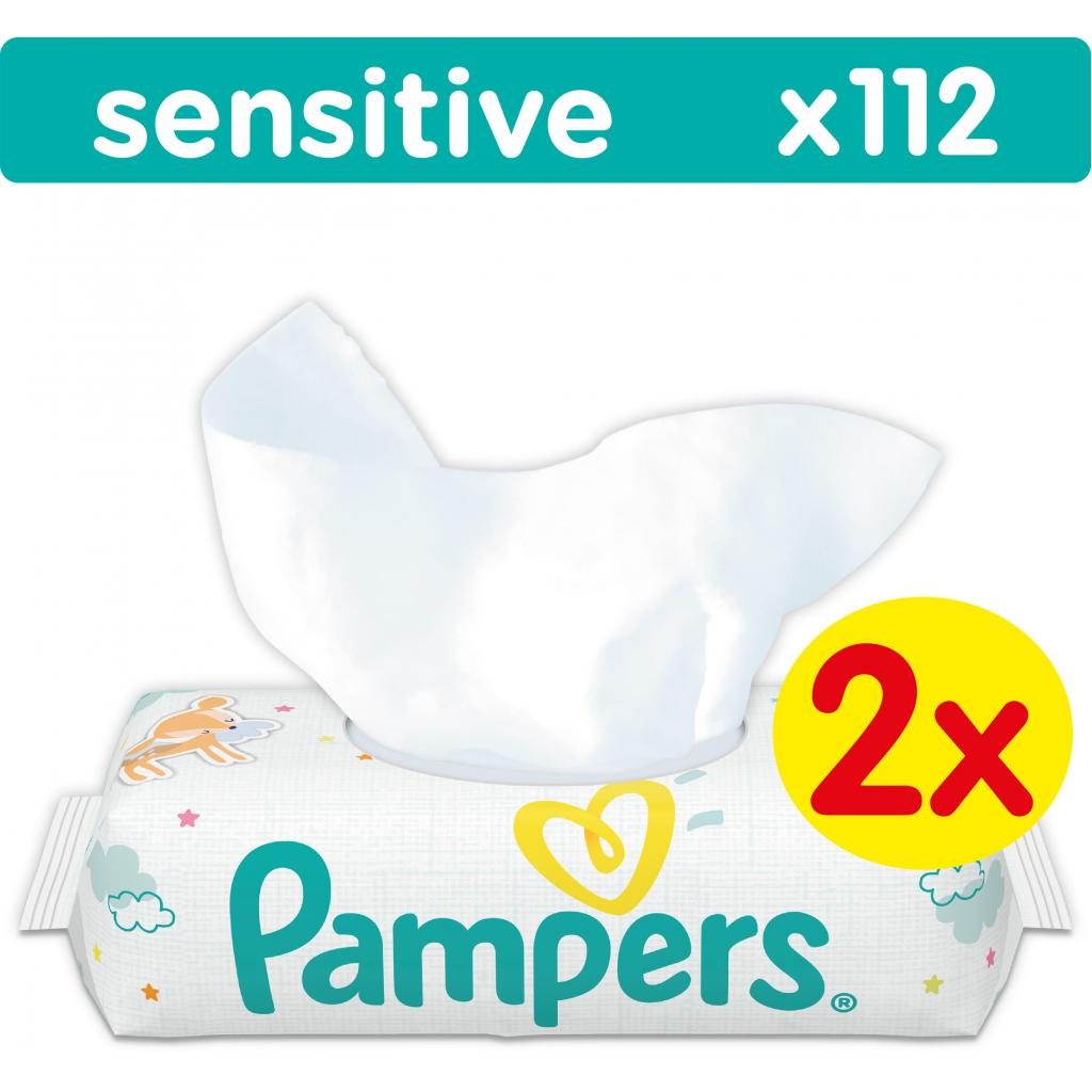 Дитячі вологі серветки Pampers Sensitive, 112 шт (4015400636670) - зображення 1