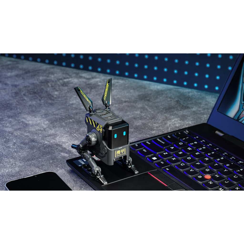 Зарядний пристрій GravaStar Alpha65 65Вт 2XUSB-C/USB-A Grey (GRAVASTARA65_GRY_EUK) - зображення 8