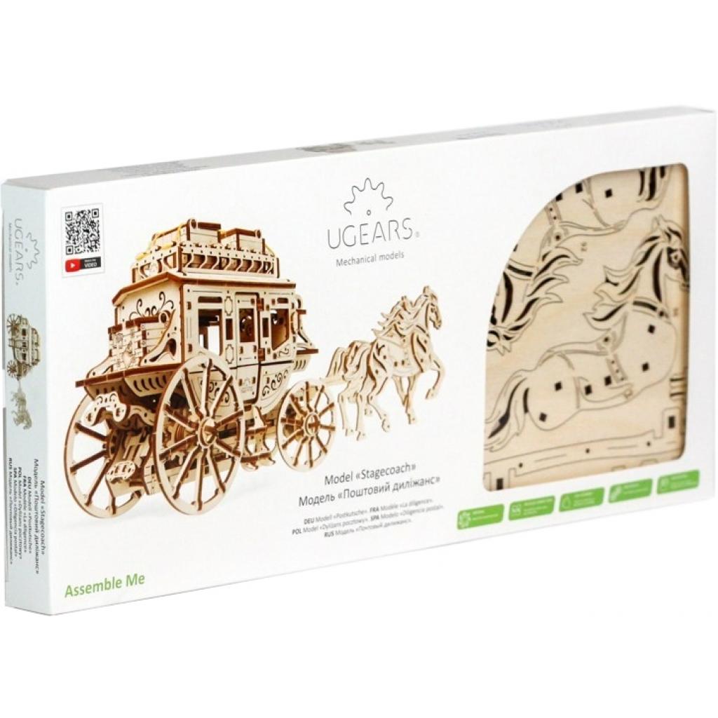 Конструктор Ugears механічний Поштовий диліжанс (70045) - зображення 7