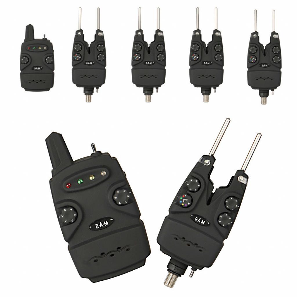 Індикатор клювання DAM набір у кейсі Multi-Color Wireless Alarm Set 4+1 (52399) - зображення 1