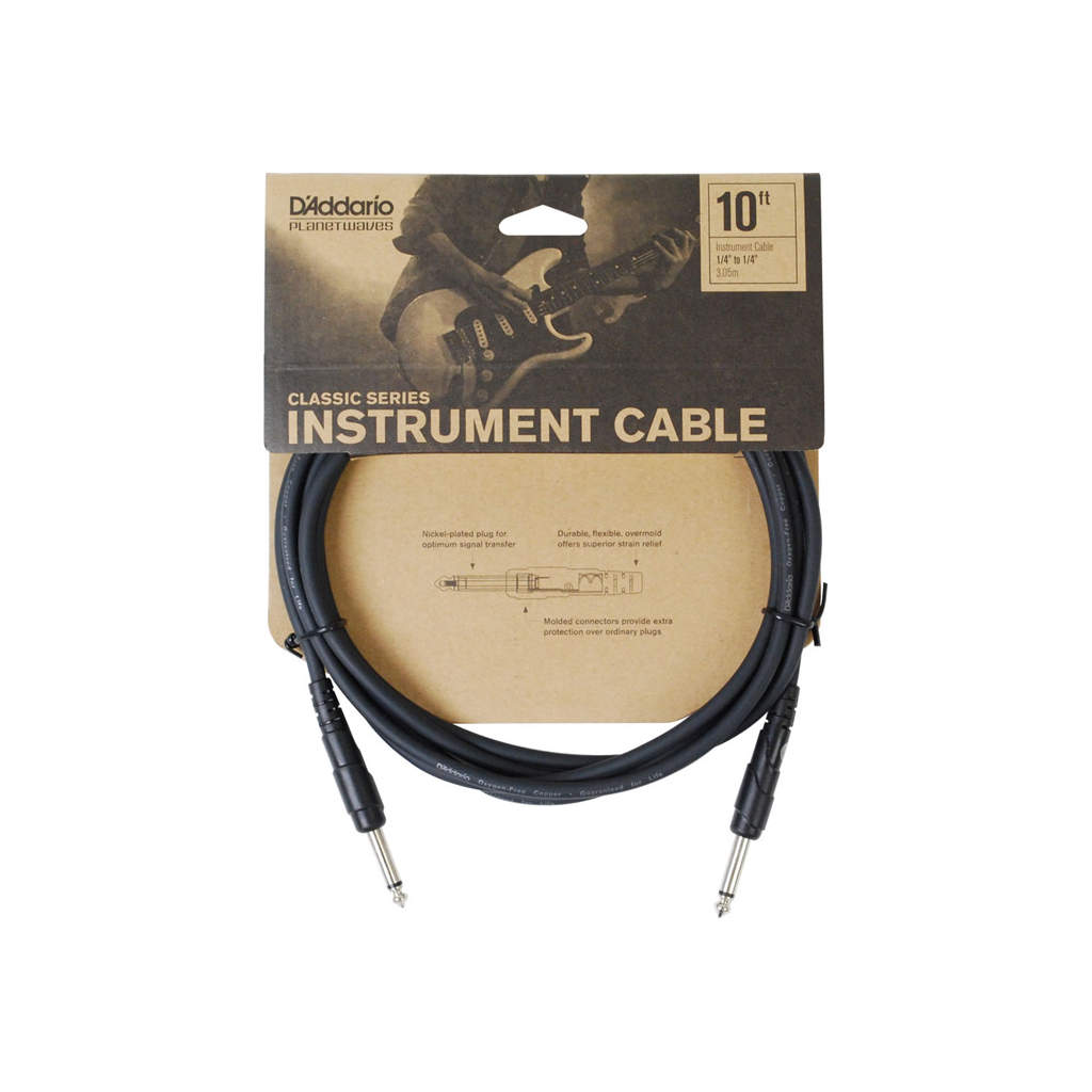Інструментальний кабель D'Addario Classic Series Instrument Cable 3m (PW-CGT-10) - picture 4
