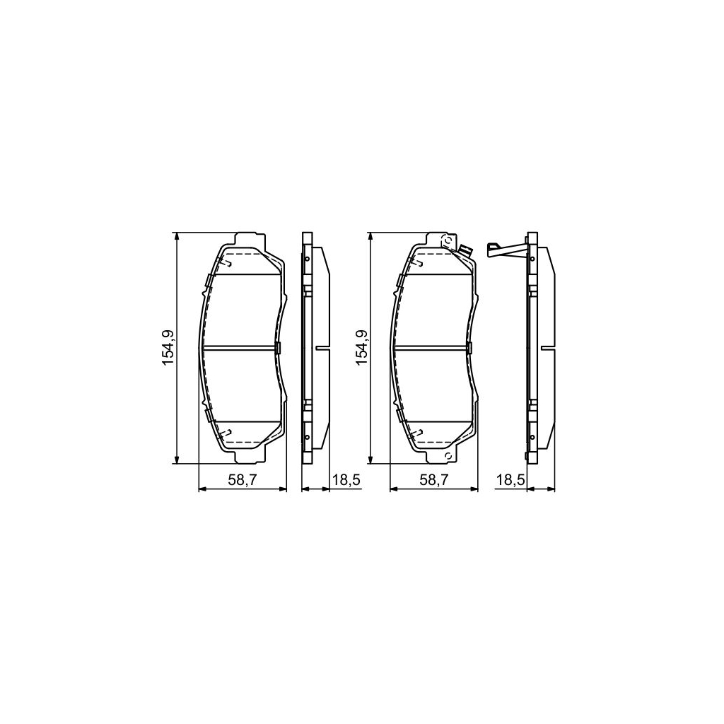 Гальмівні колодки Bosch 0 986 494 685 - зображення 5
