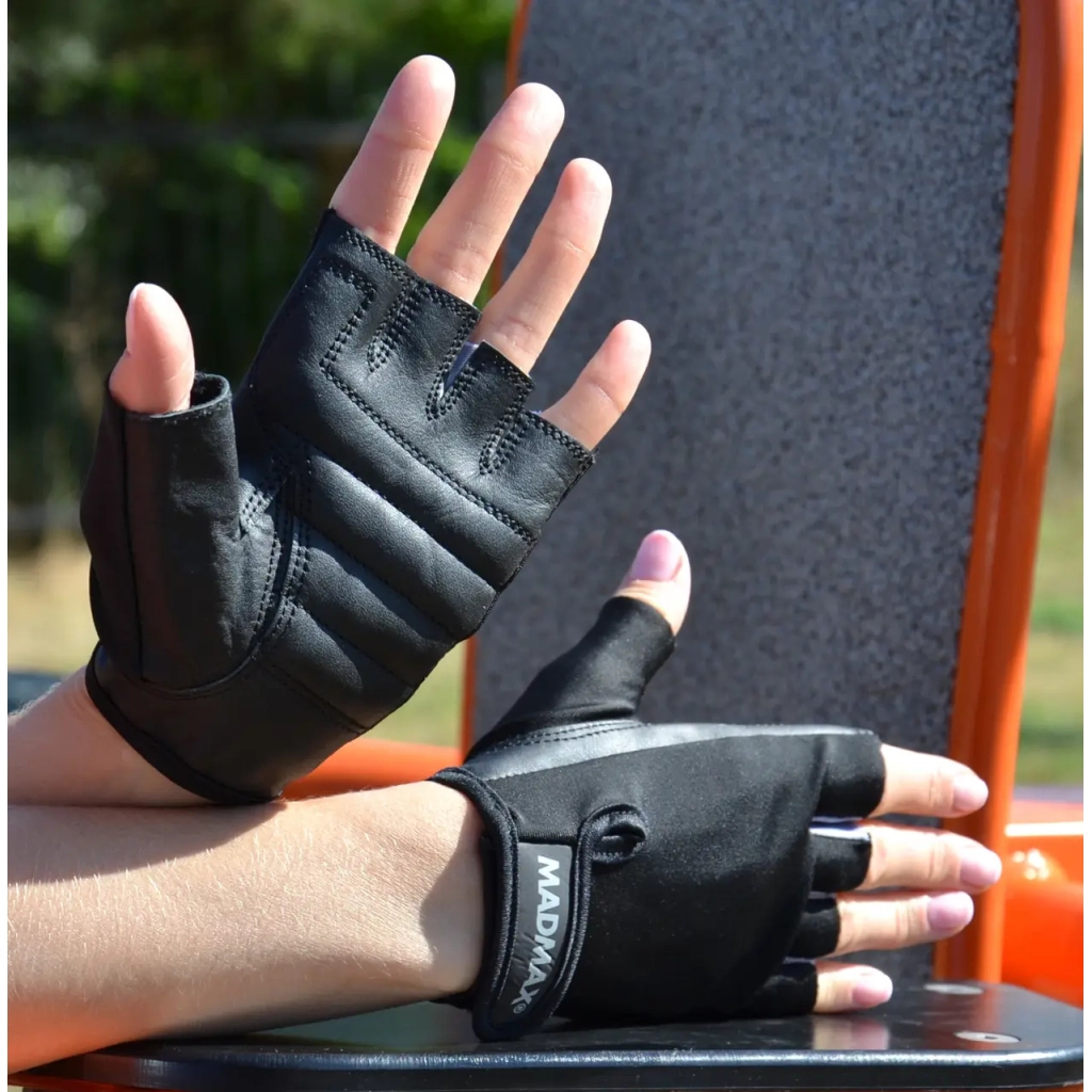 Рукавички для фітнесу MadMax MFG-251 Rainbow Grey L (MFG-251-GREY_L) - зображення 8