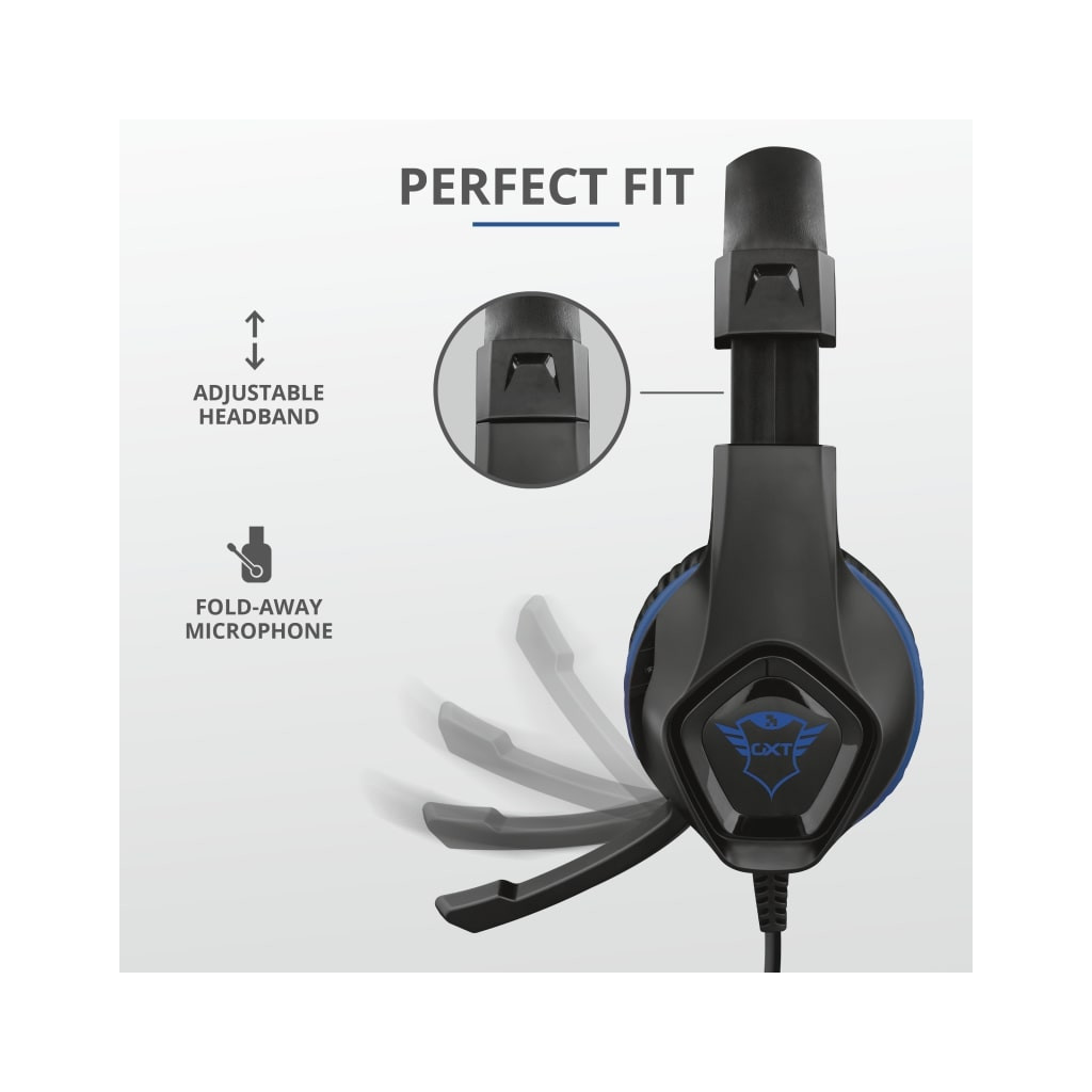 Навушники Trust GXT 404B Rana Gaming Headset for PS4 3.5mm BLUE (23309) - зображення 6