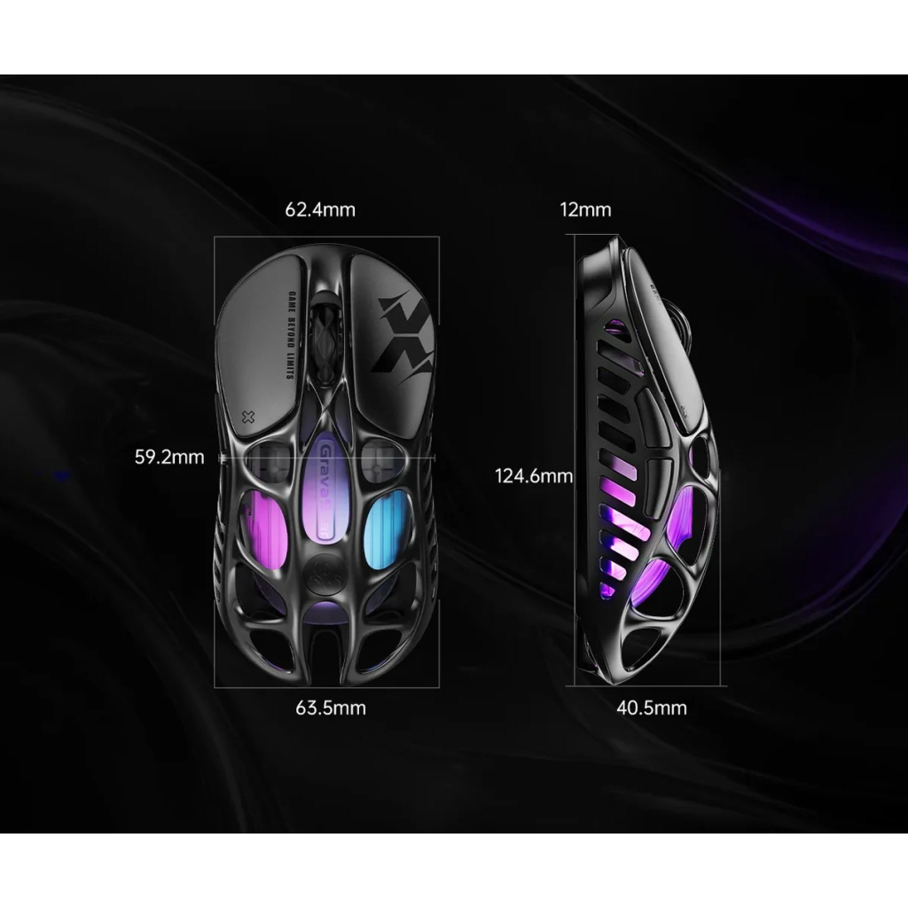 Мишка GravaStar Mercury X Wireless/Bluetooth/USB Black (GSX_BLK) - зображення 9