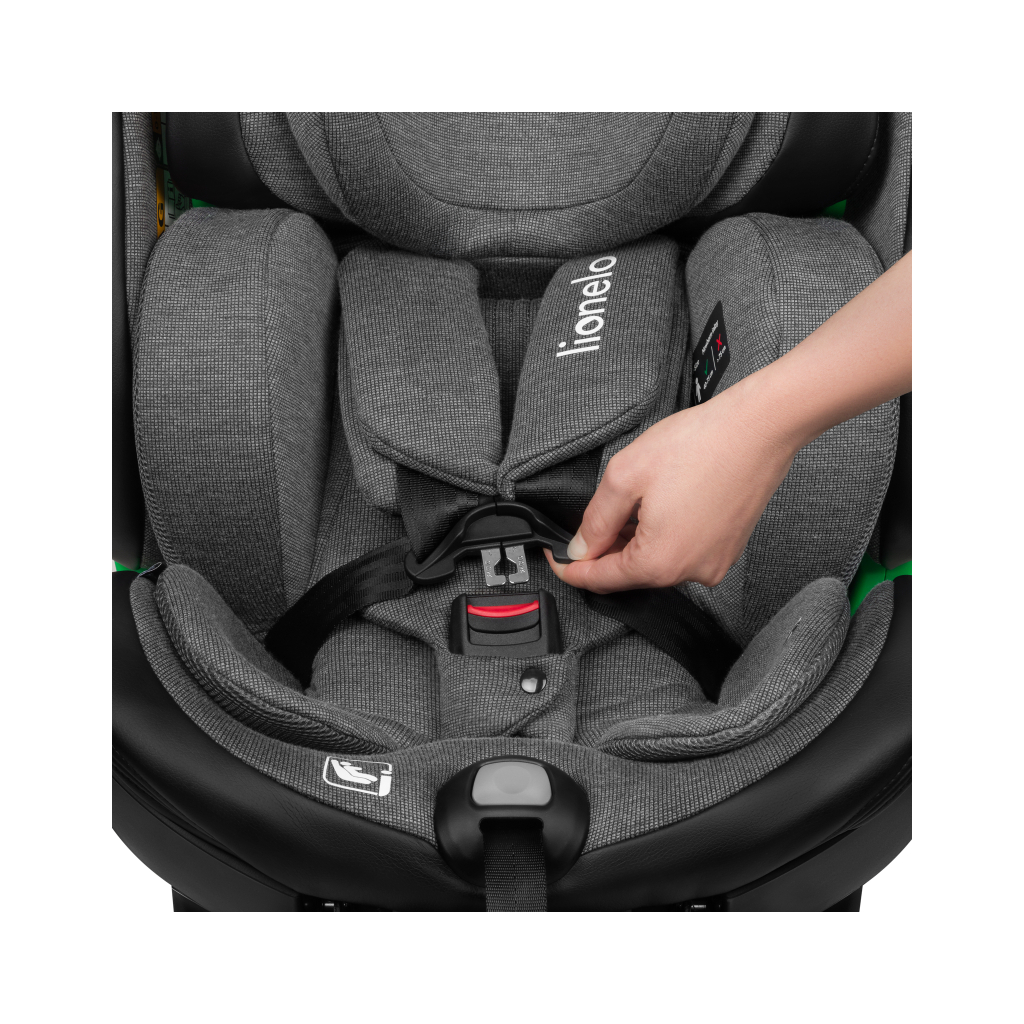 Автокрісло Lionelo Harmony I-Size Grey Graphite Leather (LO-HARMONY I-SIZE GREY GRAPHITE LEATHER) - зображення 10