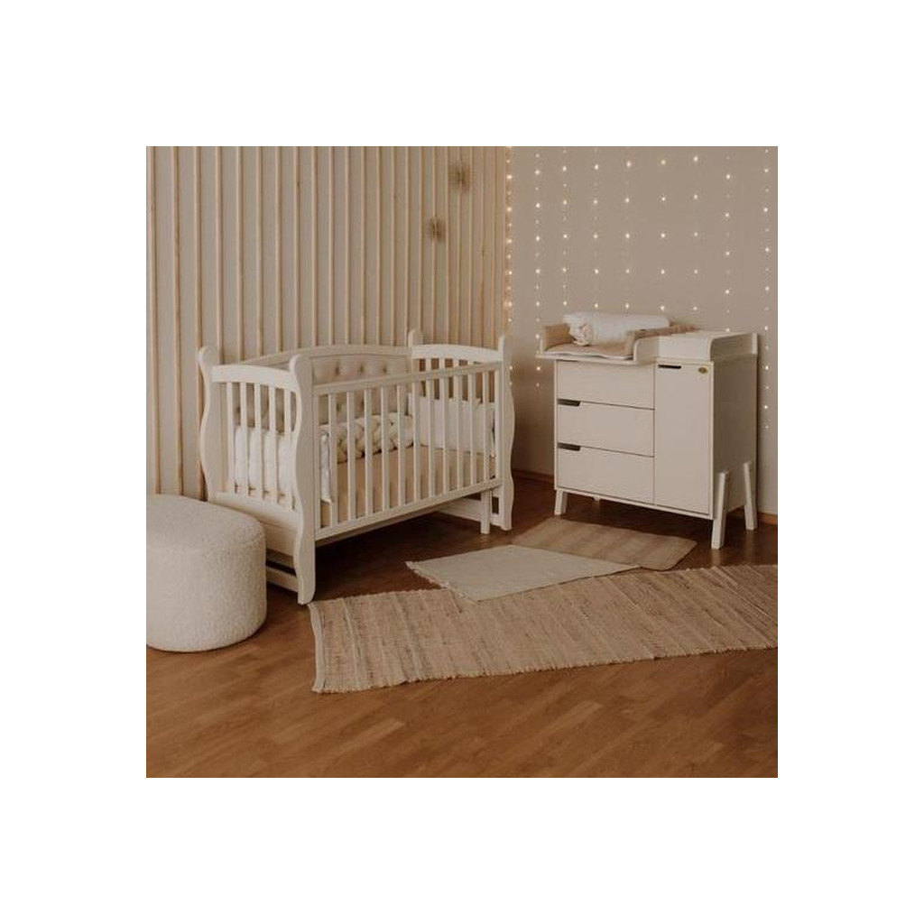 Ліжечко Angelo Габрієль айворі (велюр) 120х60 (12008) - зображення 2