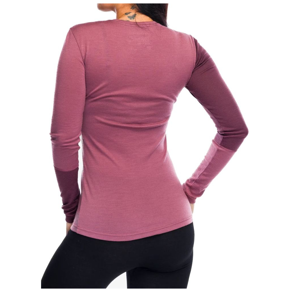 Термокофта Ortovox 185 Rock'n'Wool Long Sleeve Wms mountain rose - M (025.001.1019) - зображення 4