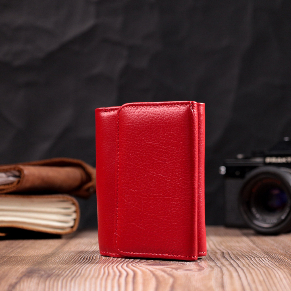 Гаманець ST Leather З натуральної шкіри Червоний (19478) - зображення 10