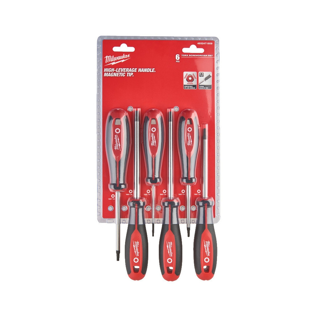 Набір викруток Milwaukee магнітних з тригранною рукояткою TORX 6шт) (4932471809) - зображення 2