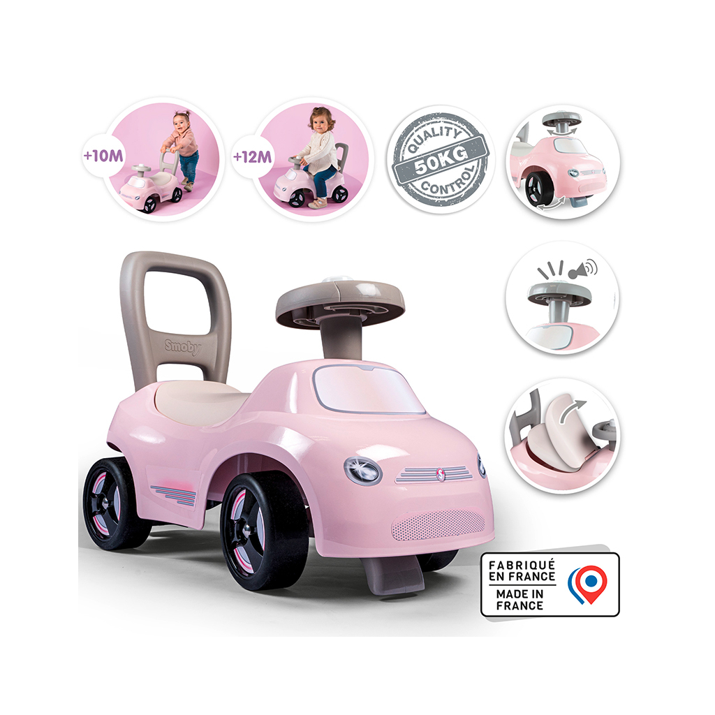 Чудомобіль Smoby рожевий, 54х27х40 см, 10 міс.+ (720542) - изображение 2