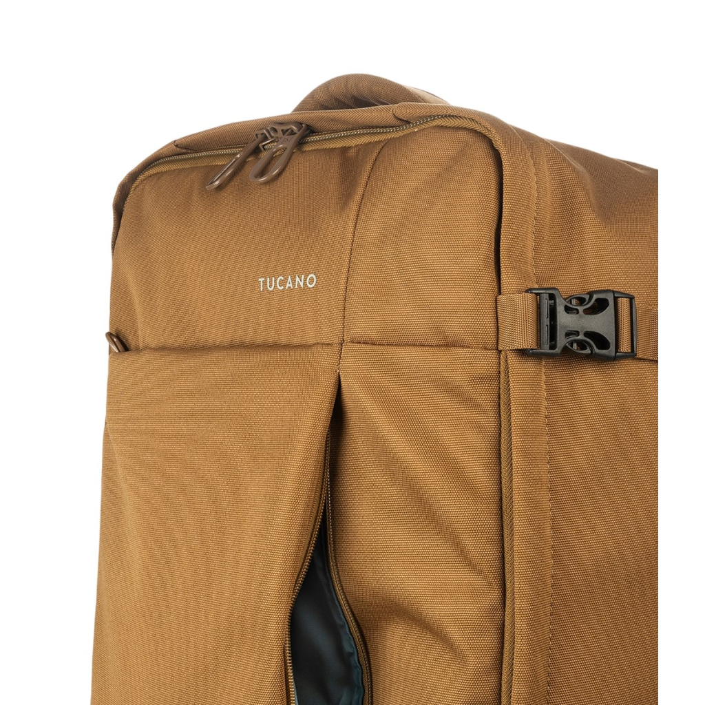 Дорожня сумка Tucano Tugo Trolley на 2-х колесах M 45 л коричнева (BTRTUG-M-MC) - зображення 7