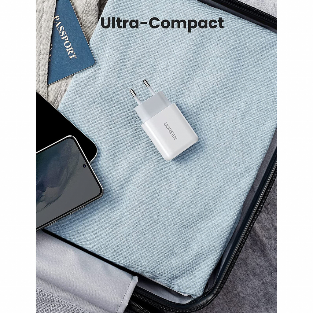 Зарядний пристрій Ugreen CD122 18W USB QC 3.0 Charger (White) (10133) - зображення 5