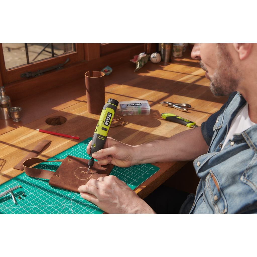 Гравер Ryobi акумуляторний RRT4-120GA15 4В, 1х2Ah, 15 аксесуарів, 0.23кг (5133005634) - зображення 2