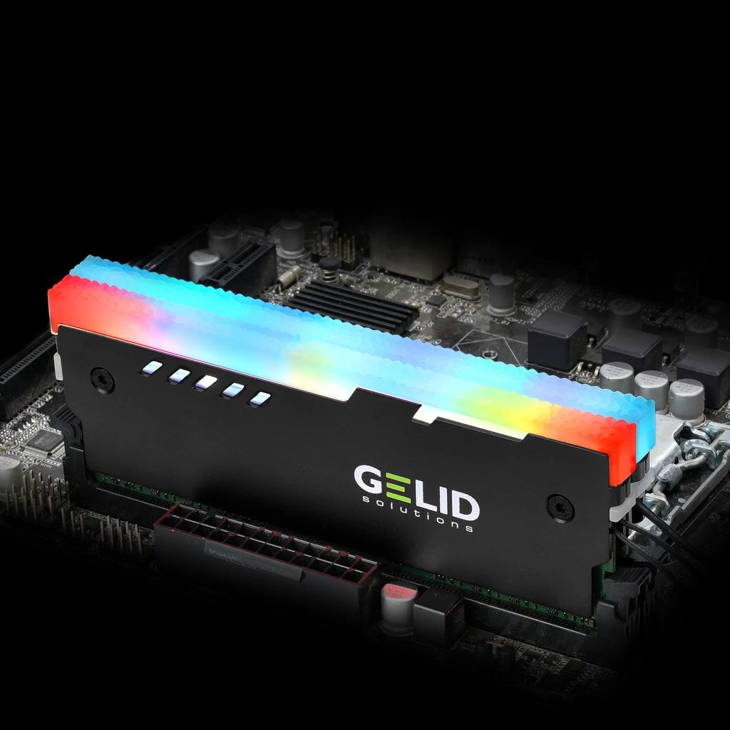 Охолодження для пам'яті Gelid Solutions Lumen RGB RAM Memory Cooling Black (GZ-RGB-01) - зображення 6