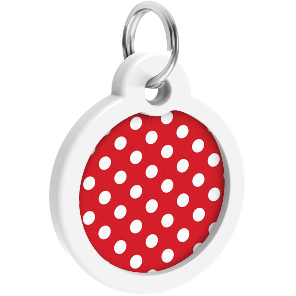 Адресник для тварин WAUDOG Smart ID з QR паспортом "Горох", коло 30 мм (230-0208) - изображение 4