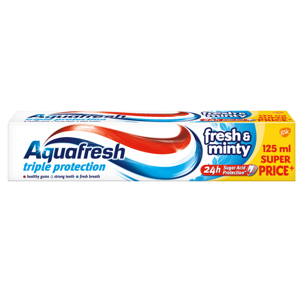 Зубна паста Aquafresh Освіжаюче-м'ятна 125 мл (5908311868447) - зображення 1