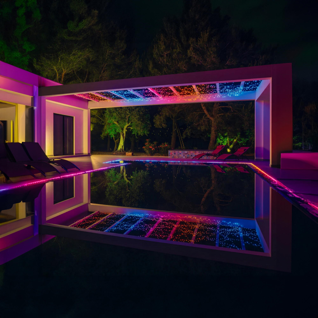 Гірлянда Twinkly Smart LED Dots 200 RGB LED Lights String, Clear Wire, Plug, IP44 10м (TWD200STP-TEU) - зображення 3