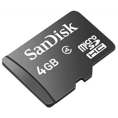 Карта пам'яті SanDisk 4Gb microSDHC Class 4 (SDSDQM-004G-B35) - зображення 2