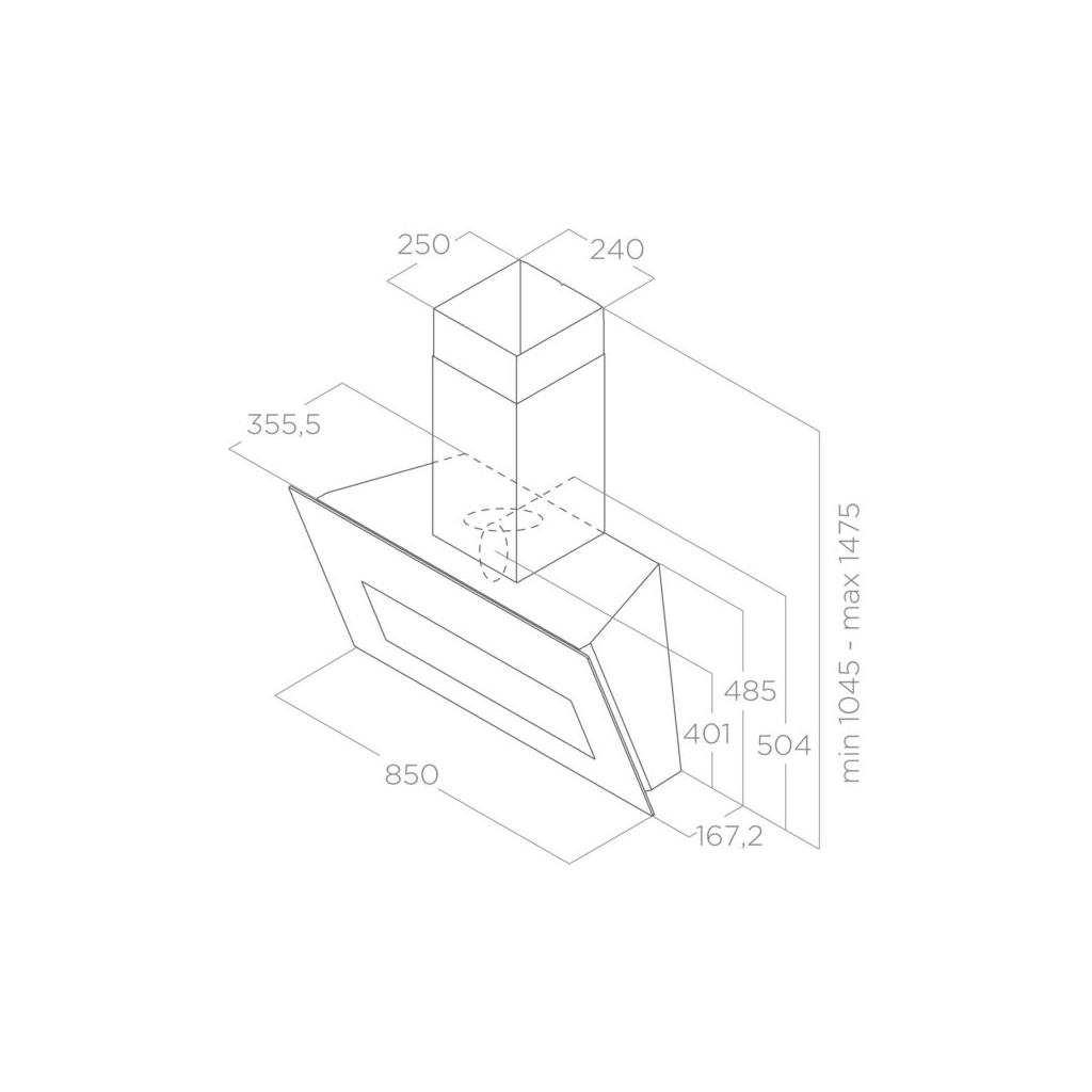 Витяжка кухонна Elica BLOOM-S DEKT/A/85 - зображення 5