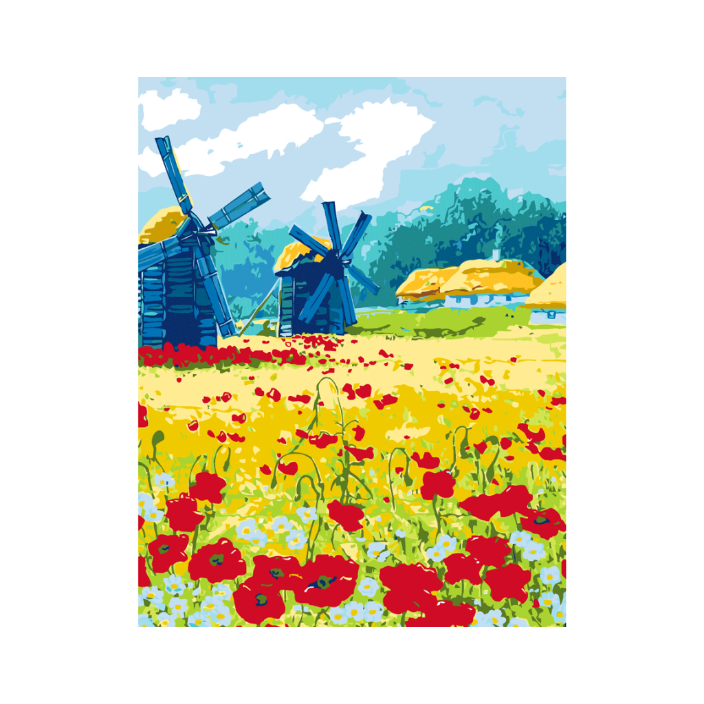 Картина по номерам Rosa Start Рідне село 35х45 см (4823098535799) - зображення 1