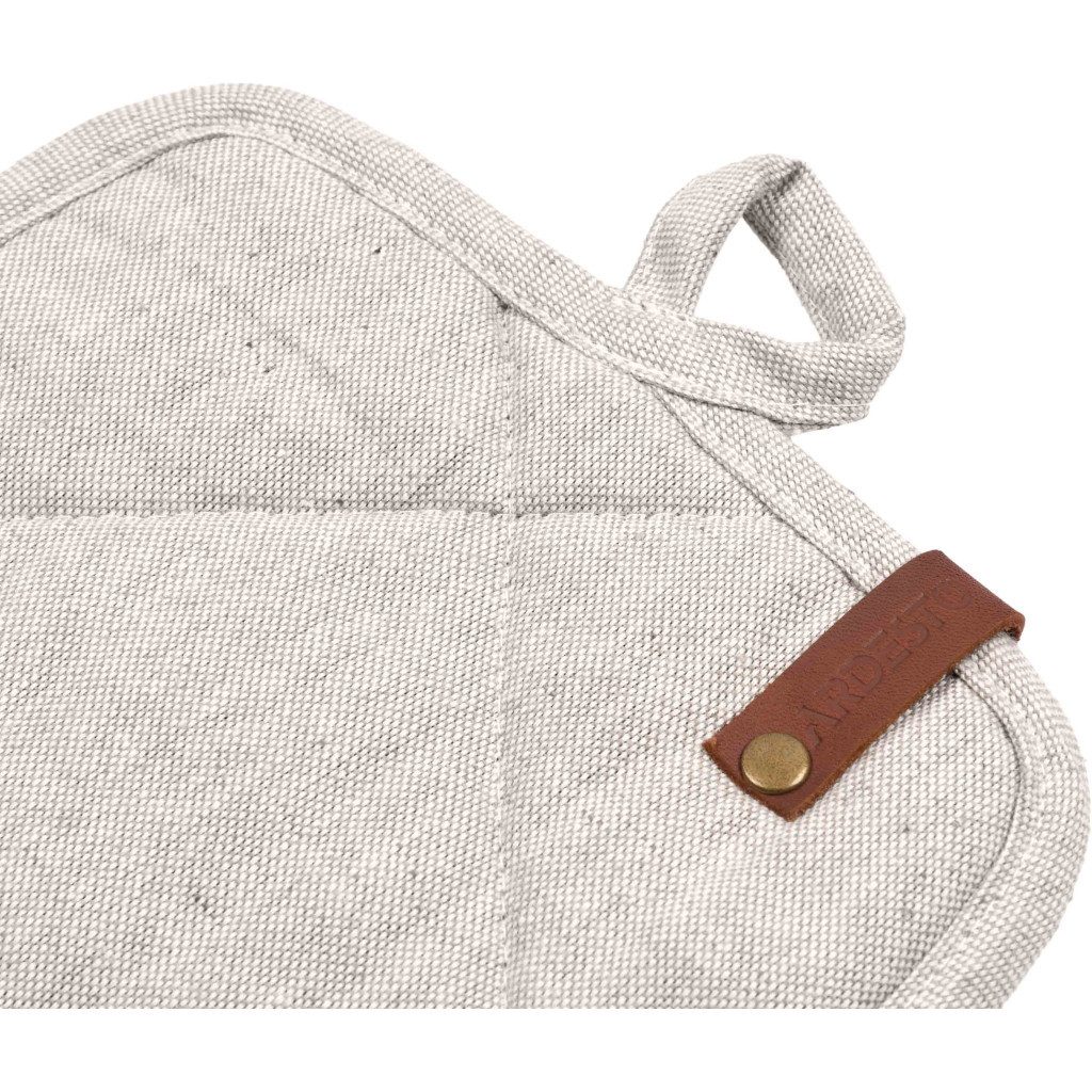 Кухонна прихватка Ardesto Oliver, 20х20 см, 100% бавовна, нап-ч: ватин, сірий світлий (ART04OL) - изображение 4